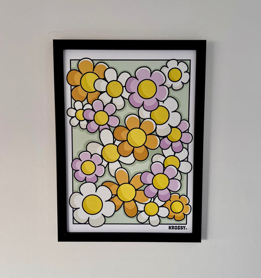 Daisy flower print